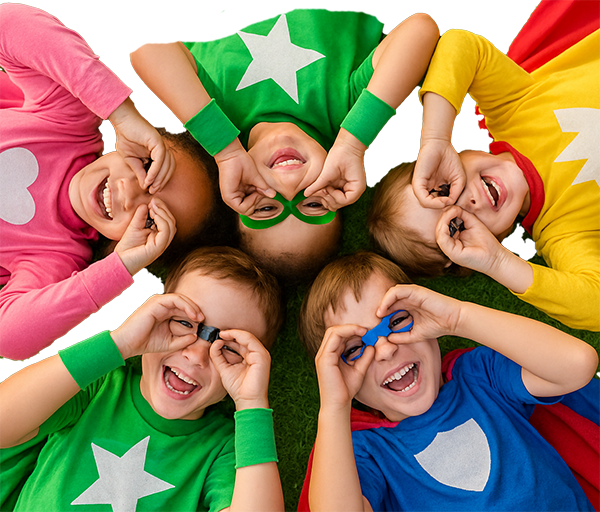 Super Kids Bunt Bild