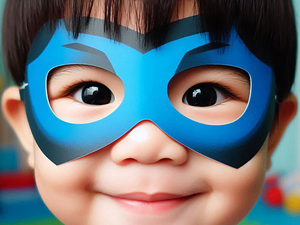 Kita Kid kleiner Superheld